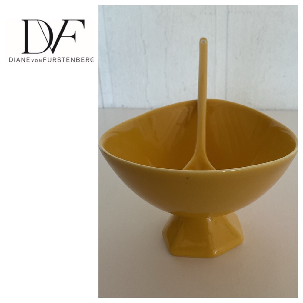 DVF HOME CERAMIC BOWL AND SPOON VINTAGE